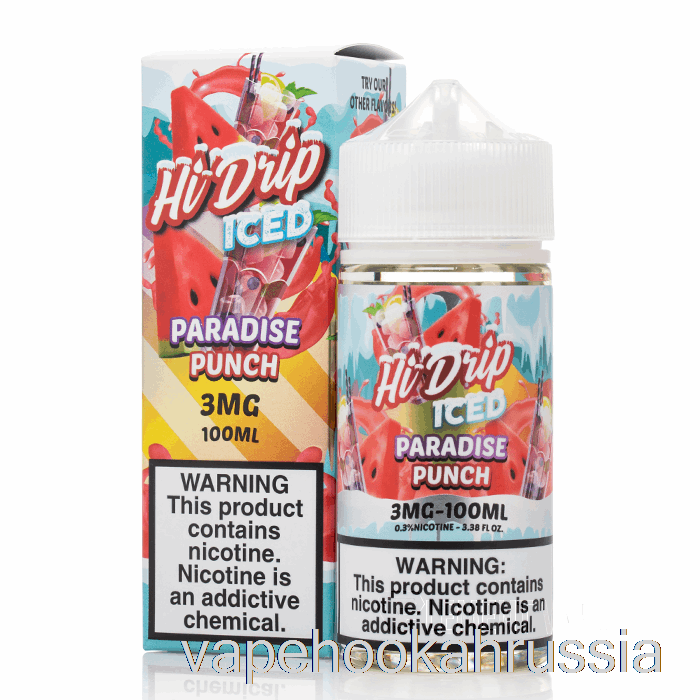 Vape Juice Iced Paradise Punch - жидкости для электронных сигарет Hi-Drip - 100мл 0мг